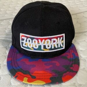 ZOO YORK | Flat Brim | SnapBack | Rainbow Camo | Cap/Hat | Adjustable Size